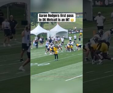 Rodgers picked off by Patrick Queen 👀 (via steelerswrobbie/X)