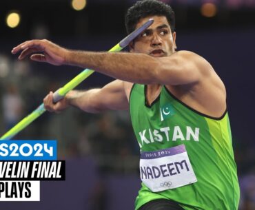 Nadeem Arshad takes gold🥇 | Silver for Neeraj Chopra🥈 | Men's Javelin Full Final | Paris Replays