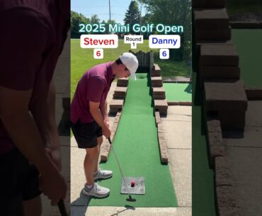 Danny vs Steven ROUND 1 - 2025 Mini Golf Open (Holes 3-4) #golf #minigolf #viral
