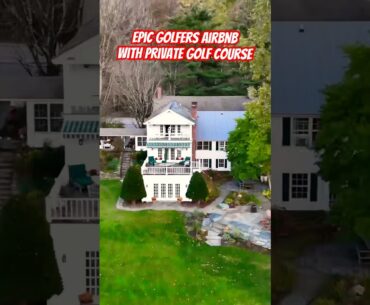 THIS AIRBNB IS EVERY GOLFER’S DREAM 😮 #shorts