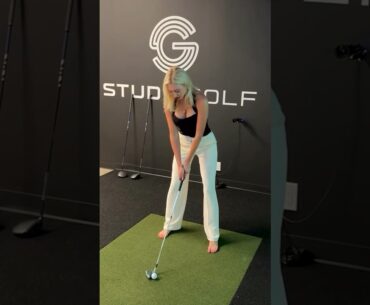 Amazing Golf Swing you need to see | Golf Girl awesome swing | Golf shorts | SAM STOCKTON