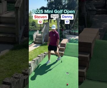 Danny vs Steven ROUND 1 - 2025 Mini Golf Open (Holes 7-8) #golf #minigolf #viral