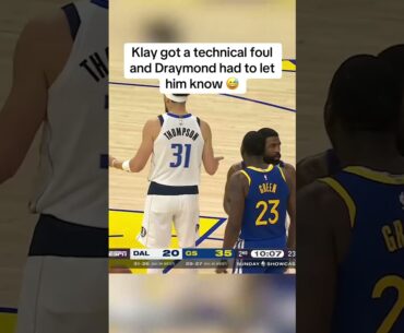 Draymond had to let Klay hear it 😅