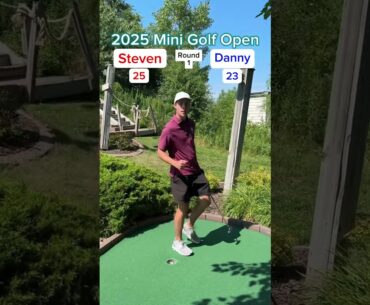 Danny vs Steven ROUND 1 - 2025 Mini Golf Open (Holes 11-12) #golf #minigolf #viral