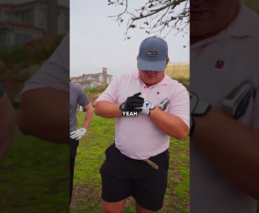 Giving out Golf Gloves at Monarch Beach