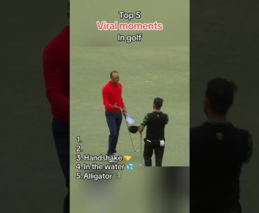 Most viral moments in golf - Tiger Woods walk off handshake