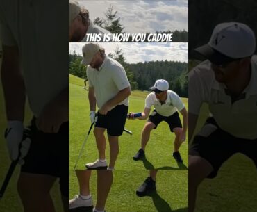 It’s part of the job description #caddie #golf #golffunny #golfer #golfgirl #golfshorts #golfvideo