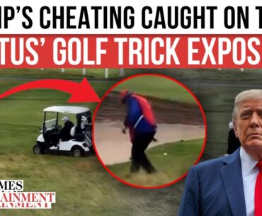 Trump BUSTED: Viral Video EXPOSES Prez’ Golf Trick as Caddie Drops Ball On-Cam | WATCH