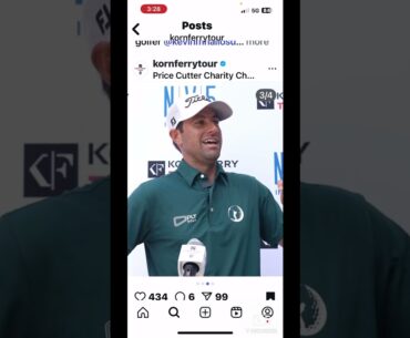 Cody Blick talks about trying too hard in golf.