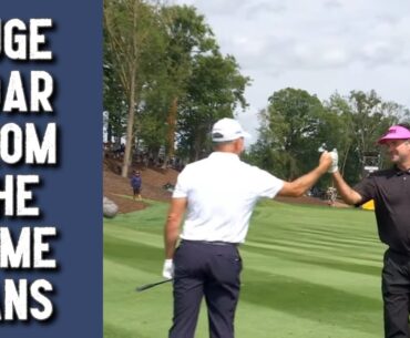 Lee Westwood Holes Eagle 2 at LIV UK — Home Crowd GOES WILD!
