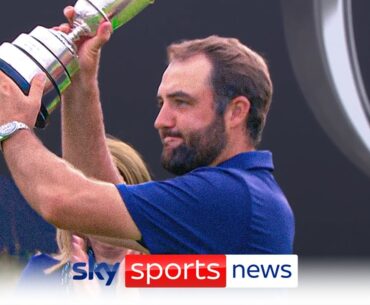 World number one Scottie Scheffler wins the 153rd Open by four shots