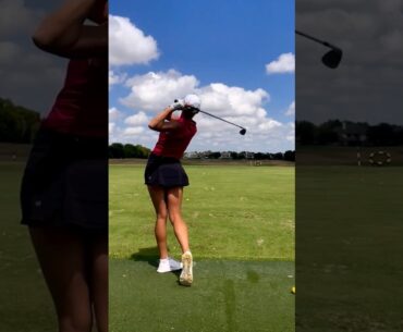 Amazing Golf Swing you need to see | Golf Girl awesome swing | Golf shorts | Elina Sinz