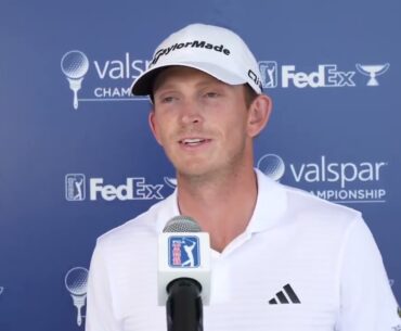 Jacob Bridgeman Discusses 2025 Valspar Championship | PGA Tour Thursday Flash Interview