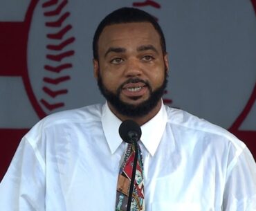 Dave Parker II's Hall of Fame speech on behalf of, his late father, Dave Parker