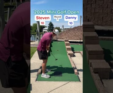 Danny vs Steven ROUND 1 - 2025 Mini Golf Open (Holes 5-6) #golf #minigolf #viral