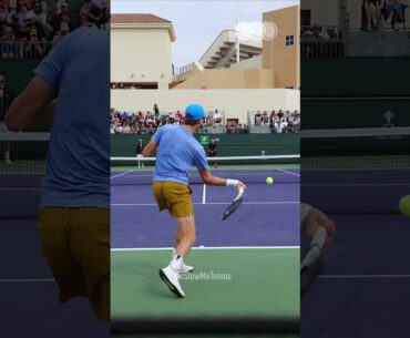 Forehand Compilation - Jannik Sinner Slow Motion Back View 1 #Shorts