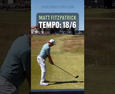 Matt Fitzpatrick’s golf swing is FAST!😳 Have you tried his tempo? #golf
