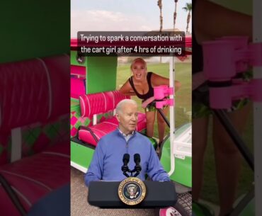 JOE BIDEN HITS ON GOLF CART GIRL!