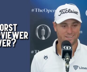 Cringe Alert: Justin Thomas Left DUMBFOUNDED by Awful Interview at The Open!