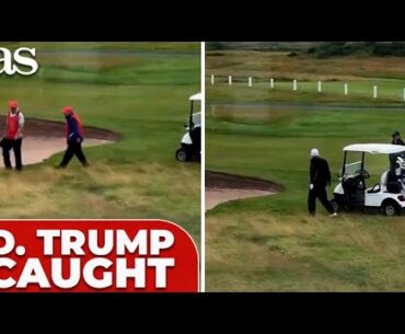 TRUMP CAUGHT CHEATING: VIRAL VIDEO shows caddy RIGGING golf ball for him