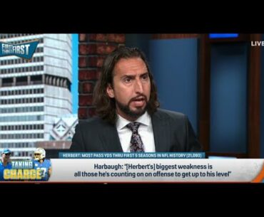 FIRST THINGS FIRST | Nick Wright RIPS Justin Herbert For NOT Being Great With Los Angeles Chargers