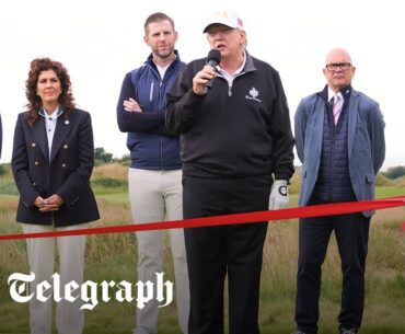 In full: Trump speaks at grand opening of new golf course in Scotland