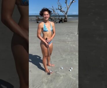 Amazing Golf Swing you need to see | Golf Girl awesome swing | Golf shorts | Kai Razy
