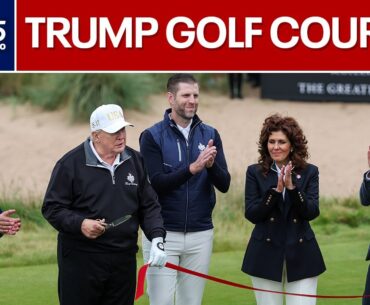 Trump opens new luxury golf course in Scotland