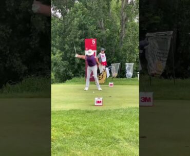 Joel Dahmen tee shot hole 5 @ 3M open Sunday #golf #3mopen #pga #pgatour