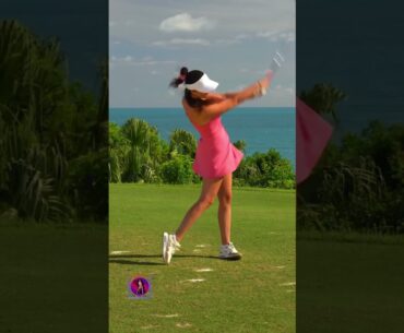 Amazing Golf Swing you need to see | Golf Girl awesome swing | Golf shorts | Hannah Leiner