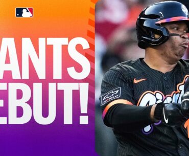 GIANTS DEBUT: Rafael Devers collects 1st hit with Giants and gets ovation from San Francisco fans!