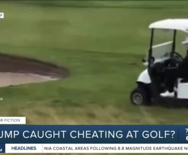 Video shows Trump's caddie dropping golf ball in ideal position?