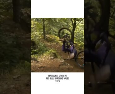 Matt jones crash at Red Bull hardline wales 2025