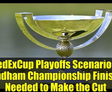 FedExCup Playoffs Scenarios: Wyndham Championship Finishes Needed to Make the Cut