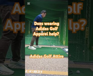 How does wearing Adidas Golf Apparel help improve in golf game