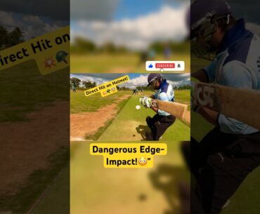 Bach gaya 🙏🤕 | Impact on Helmet!😨 | Deadly Deflection! 😮⚡| Safety First! ⚠️💥