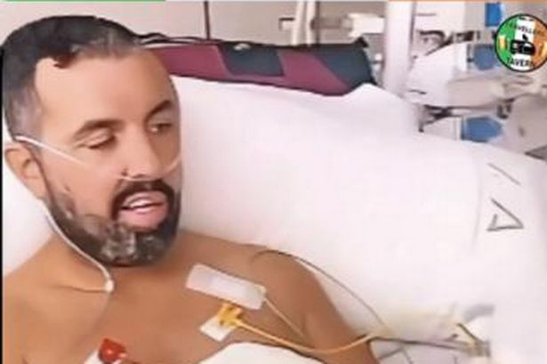 Walker in hospital