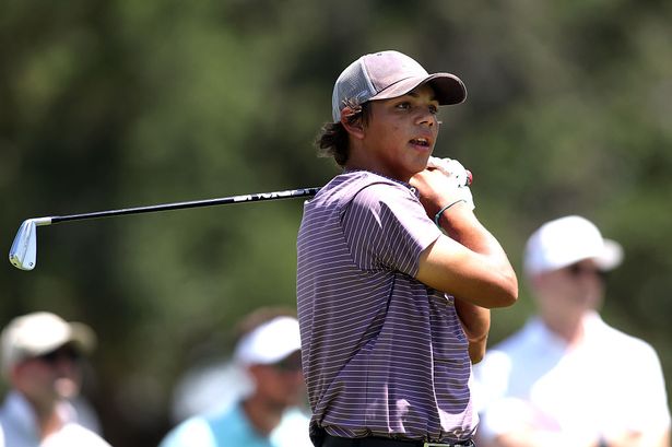 Charlie Woods is hoping to climb up the leaderboard in the U.S. Junior Amateur Championship after a torrid opening round