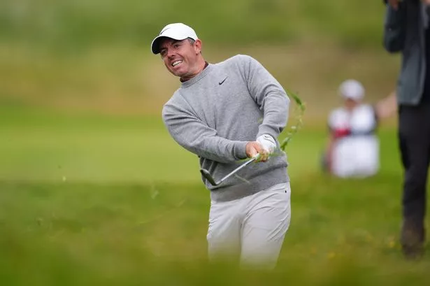 Northern Ireland's Rory McIlory on the 7th on day one of The 153rd Open Championship at Royal Portrush, County Antrim, Northern Ireland. Picture date: Thursday July 17, 2025.