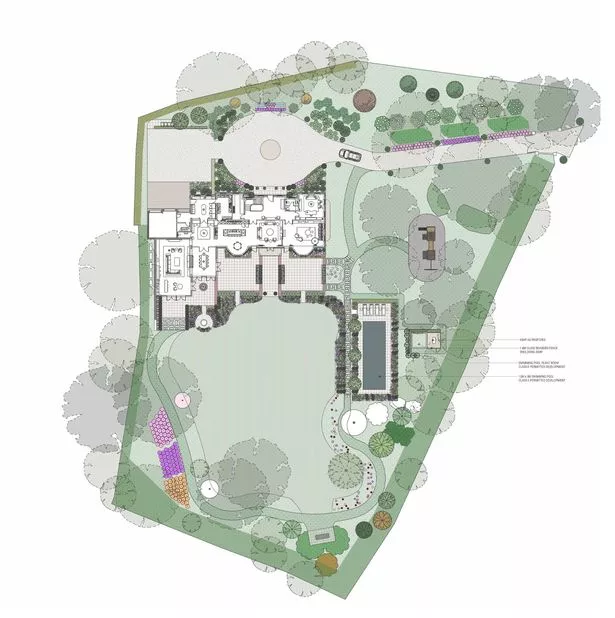 Plans for Rory McIlroy heat pump, which have been approved despite being built on green belt (swimming pool and heat pump labelled right). Release date April 17 2025. Rory McIlroy has secured his second major victory in a week - after his 'inappropriate' pool plans on a greenbelt were approved. The newly-crowned US Masters champion swapped his focus from the greens of Augusta to the greenbelt at his Surrey mansion as he was given 'very special' permission to carry out work on the protected area. Fresh from wearing the famous green-jacket for the first time to complete a historic career grand slam, McIlroy has now been allowed to install a new heat pump in the grounds of his home on the prestigious Wentworth Estate. The pump will serve a new outdoor swimming pool - despite it being considered 'inappropriate' development under national planning guidelines