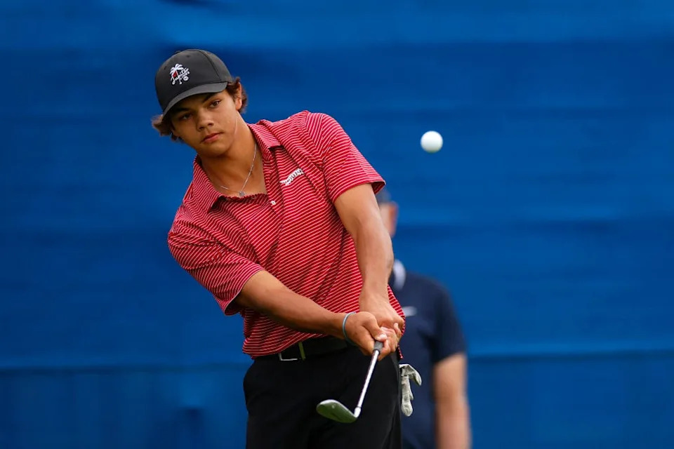 Charlie Woods will compete in the Junior Players Championship Aug. 28-31 at the TPC Sawgrass Players Stadium Course, where his father Tiger won two Players Championships on the PGA Tour.