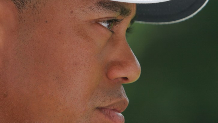 2006 Tiger Woods staring