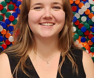 Sarah Wells, female athlete scholarship recipient.