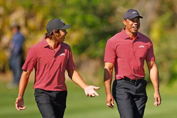 Tiger Woods and son Charlie