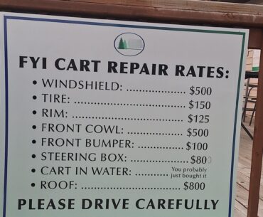 Everything has a price at my course