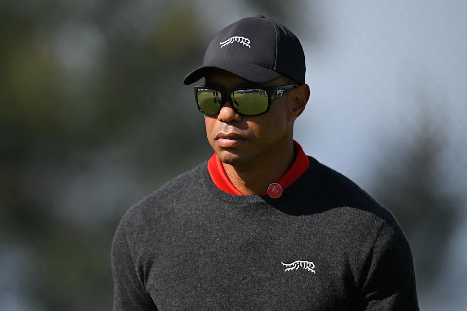 SAN DIEGO, CALIFORNIA - FEBRUARY 16: Tiger Woods is seen on the driving range during the final round of The Genesis Invitational at Torrey Pines Golf Course on February 16, 2025 in San Diego, California. (Photo by Ben Jared/PGA TOUR via Getty Images)Ben Jared&sol;Getty Images