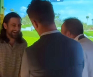 Noah Kahan spotted hanging out with famous Irish golfer before his gig