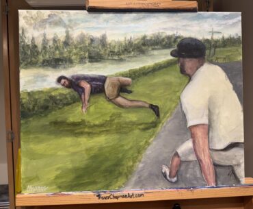 I painted the hockey player versus golfer