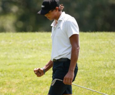 Charlie Woods, son of Tiger Woods, rises at Junior PGA Championship