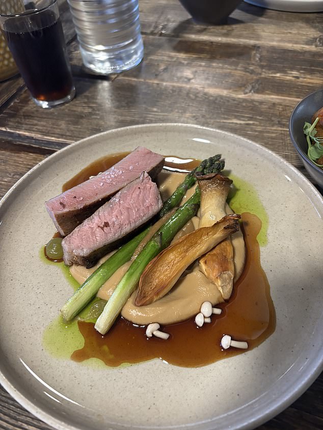 The food was simply stunning. This lamb loin was so good we had to have it twice